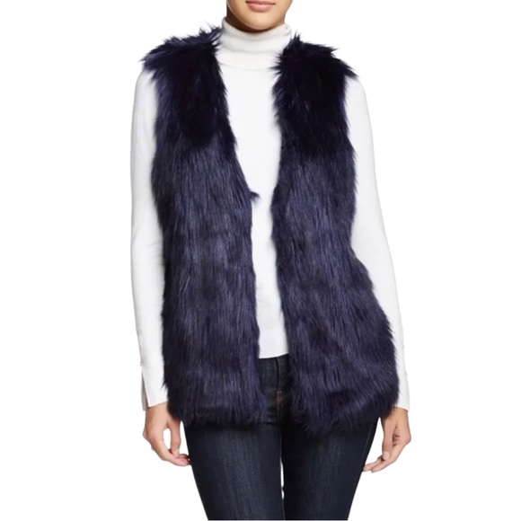 Romeo and Juliet Couture Vest Jacket - Navy Blue - Picture 2 of 6